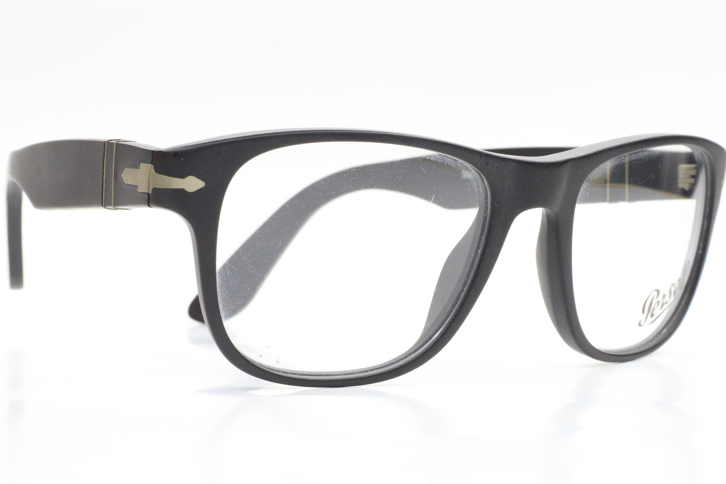 Persol PO3051V 9000 Matte Black Acetate Luxury Italy Eyeglasses -Ma