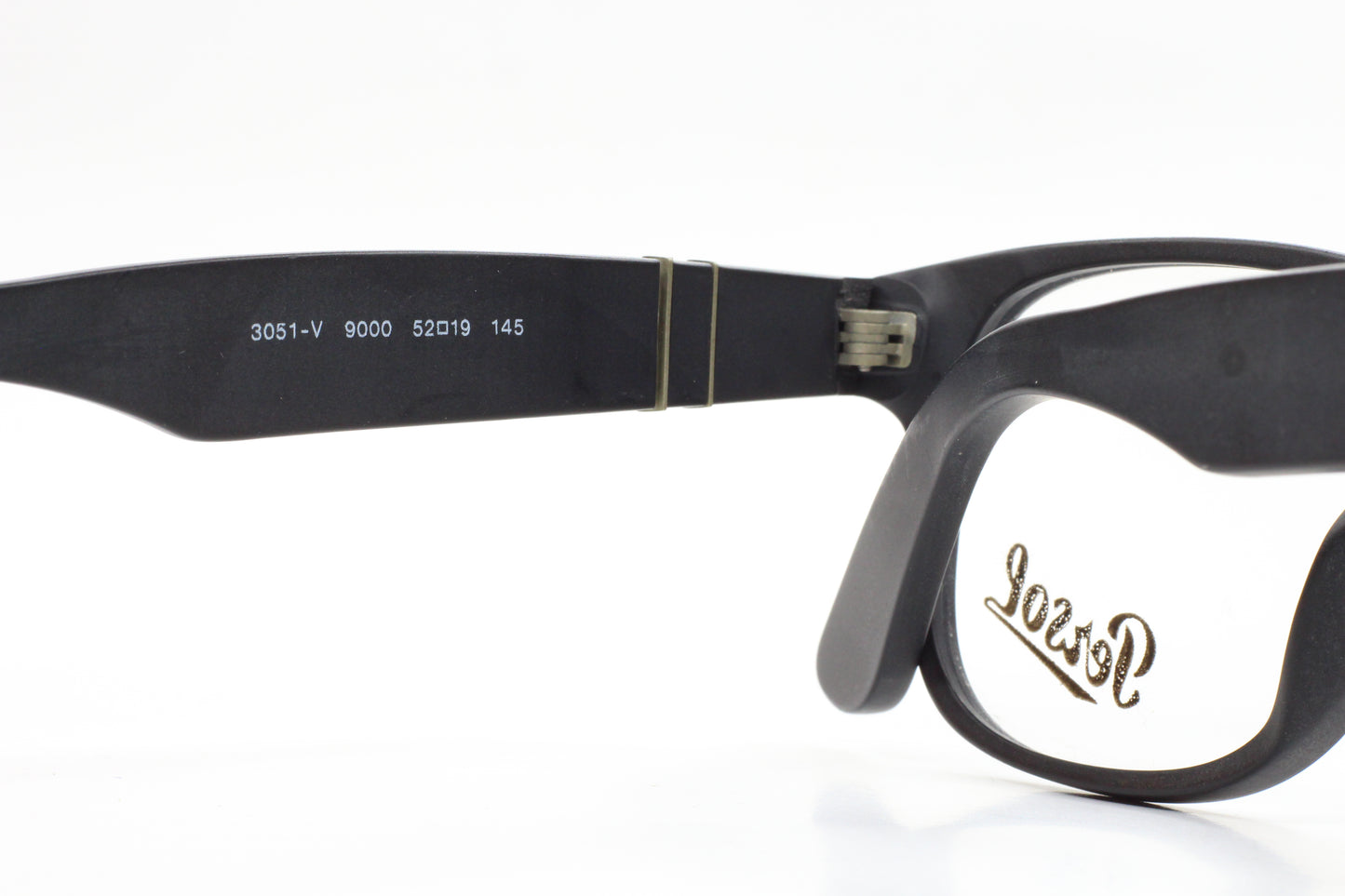 Persol PO3051V 9000 Matte Black Acetate Luxury Italy Eyeglasses -Ma