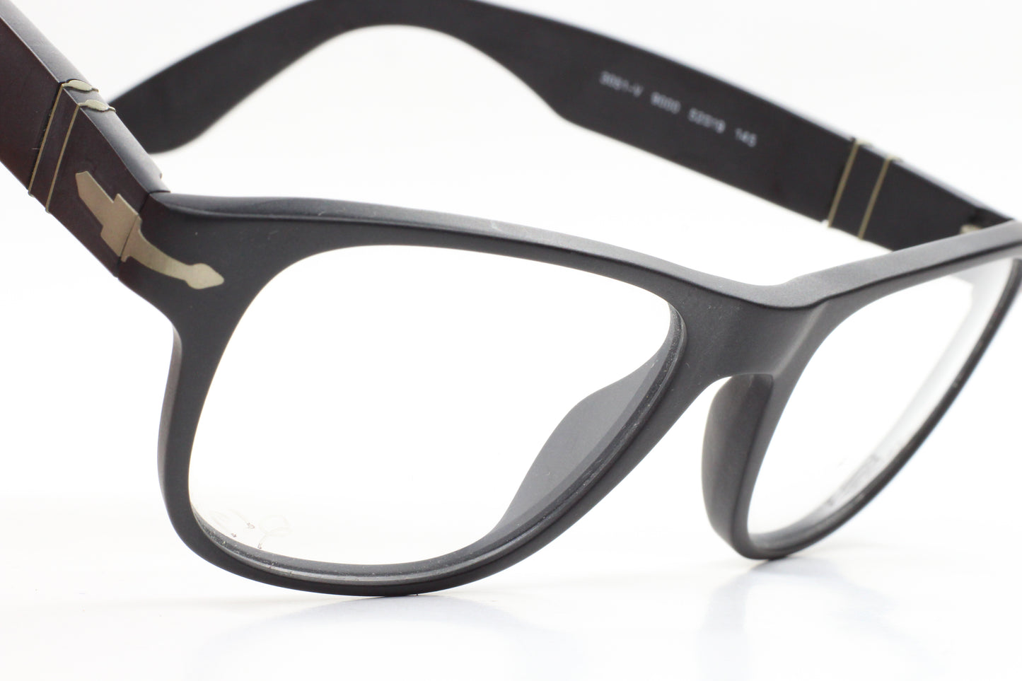 Persol PO3051V 9000 Matte Black Acetate Luxury Italy Eyeglasses -Ma