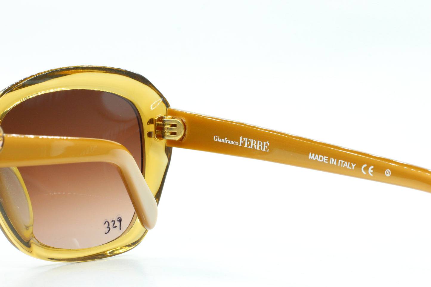 Gianfranco Ferre FG54402 Amber Crystal Gradient Luxury Italy Sunglasses -Wo