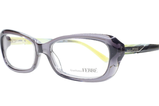 Gianfranco Ferre GFF01802 Gray Clear Acetate Designer Eyeglasses -Wo