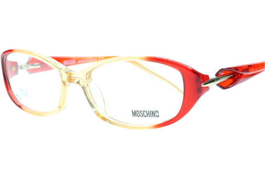 Moschino MO099-04 R15 Brown Clear Orange Designer Italy Eyeglasses -Wo