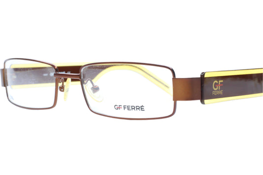 Gianfranco Ferre FF18602 Bronze Yellow Designer Italy Eyeglasses -Ma