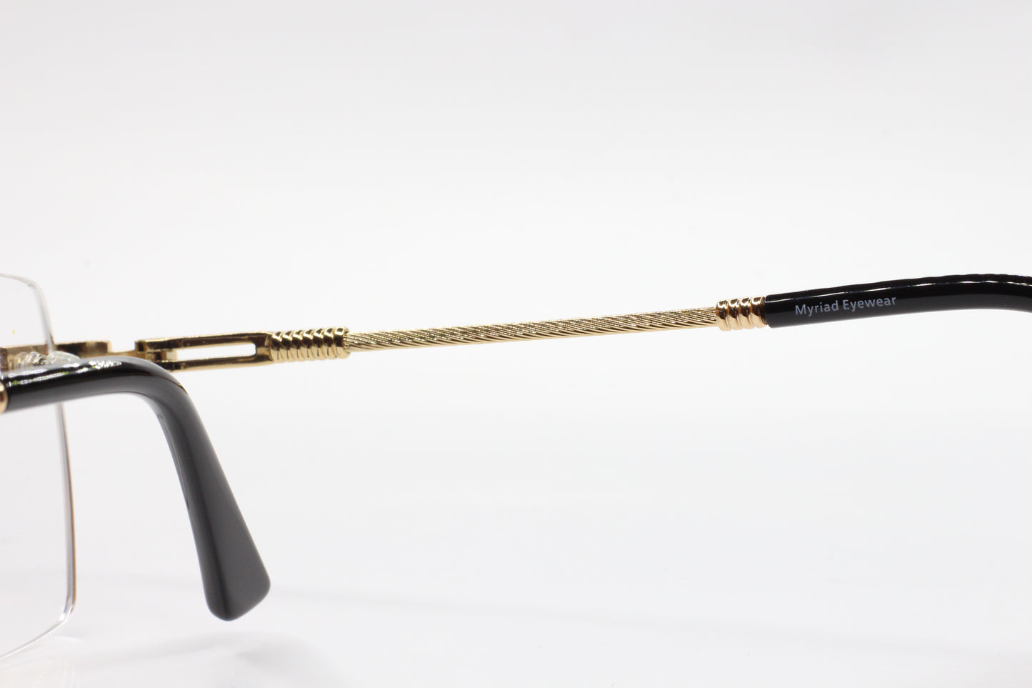 Myriad Eyewear ME25636 C1 Gold Rimless Luxury Eyeglasses 55-17mm