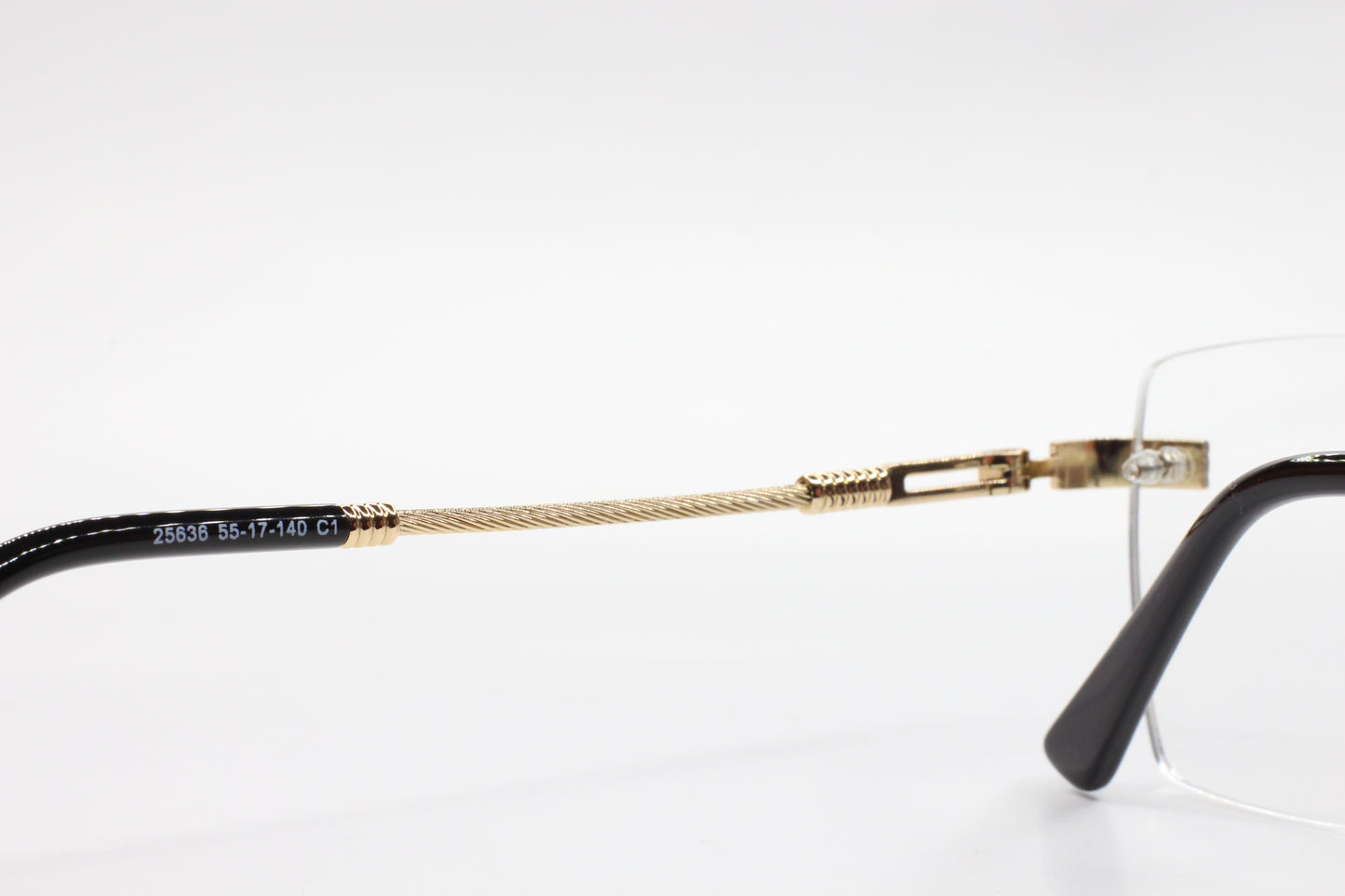 Myriad Eyewear ME25636 C1 Gold Rimless Luxury Eyeglasses 55-17mm