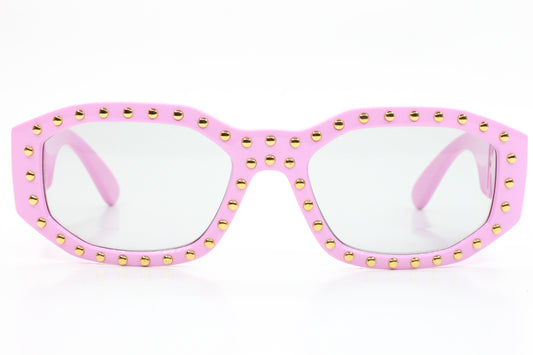 Versace VE4361 Pink Light Grey Medusa Biggie Sunglasses -Wo