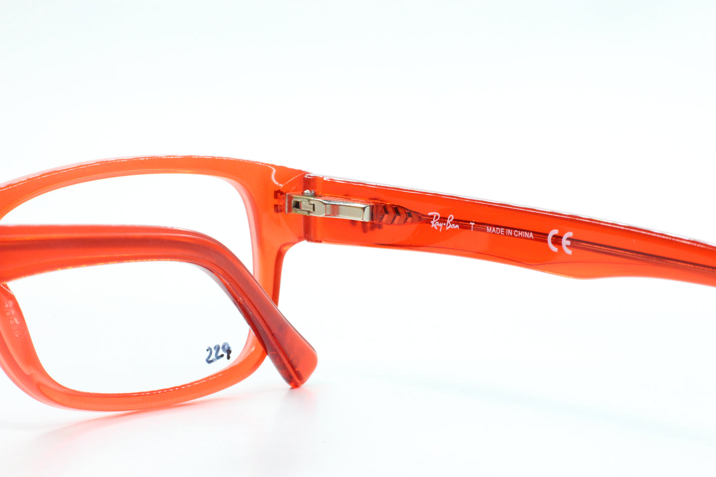Anteojos de lujo de acetato auténtico de diseñador Ray-Ban RB5268 5120 rojo mate