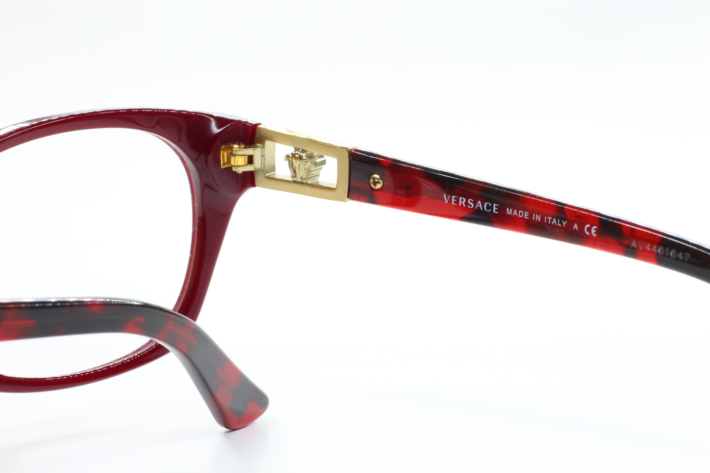 Versace VE3170B 5026 Red Swarovski Crystals Designer Italy Eyeglasses -Wo