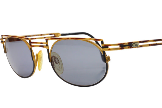 Cazal 759/3 477 Gold Tortoise Round Metal Vintage Sunglasses -Ma