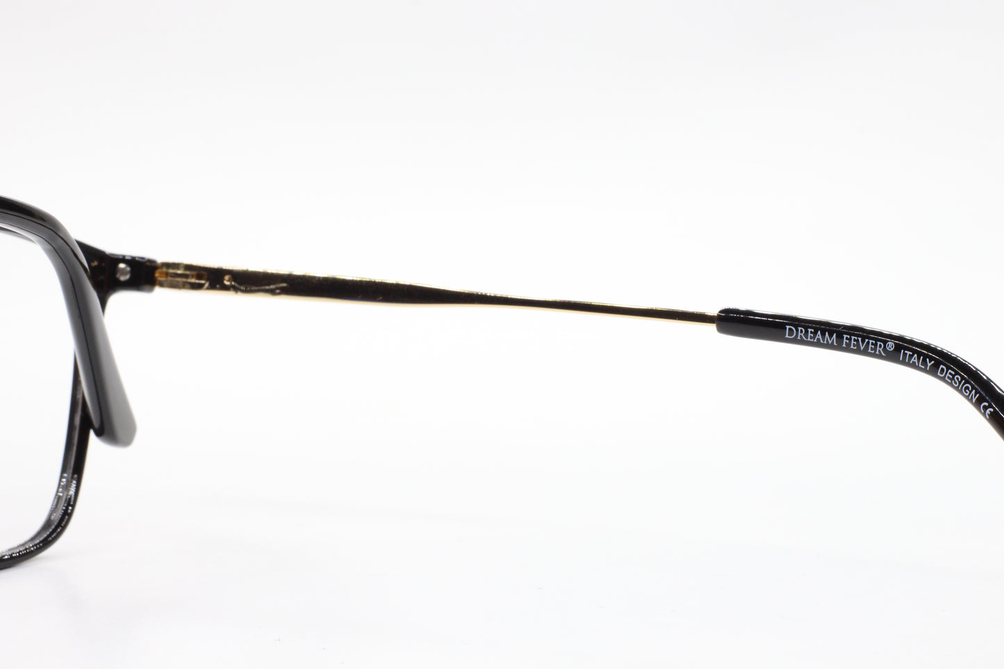 Dream Fever K7011 Black Gold Acetate Designer Italy Eyeglasses -Wo