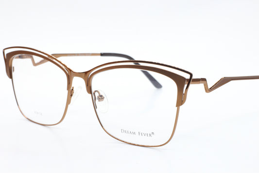 Dream Fever K59 Bronze Metal Designer Italy Eyeglasses 54mm -Wo