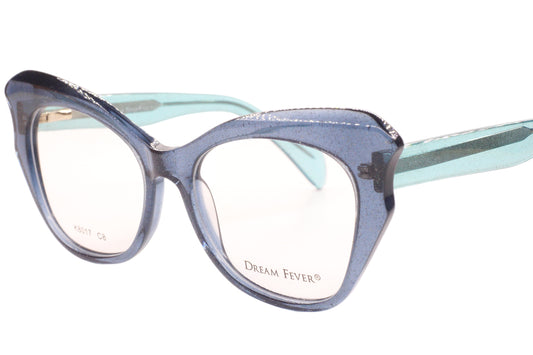 Dream Fever K8017 Aquamarine Acetate Designer Italy Eyeglasses -Wo