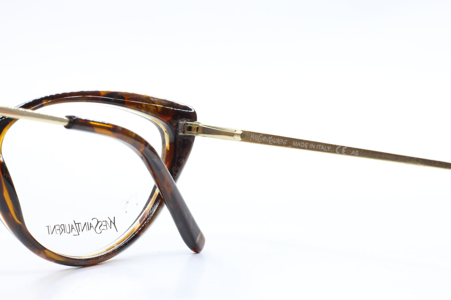Yves Saint Laurent YSL6344 2SZ Brown Acetate Luxury Italy Eyeglasses -Wo