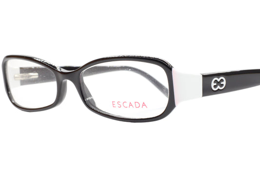 Escada VES055 6HC Black white Acetate Designer Italy Eyeglasses -Wo