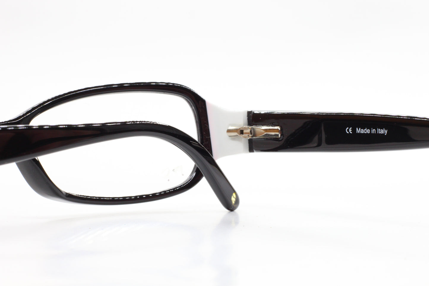 Escada VES055 6HC Black white Acetate Designer Italy Eyeglasses -Wo