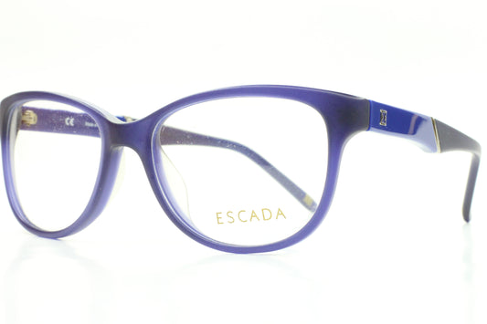 Escada VES217G 6SBM Blue Acetate Designer Italy Eyeglasses -Wo