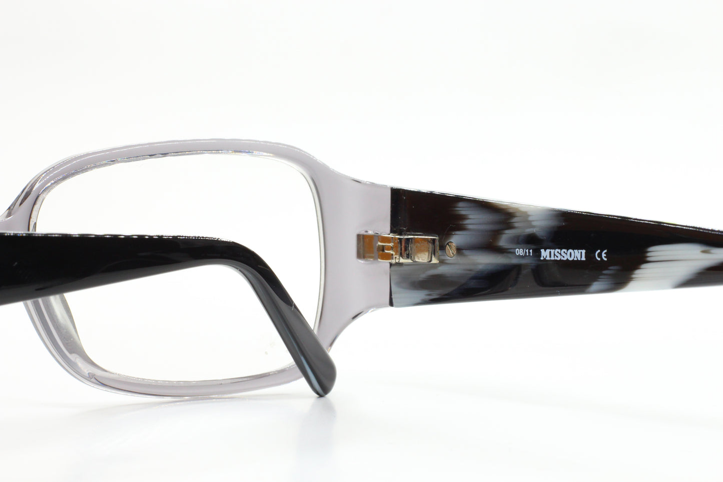 Missoni MI17301 Crystal Gray Acetate Designer Italy Eyeglasses -Wo