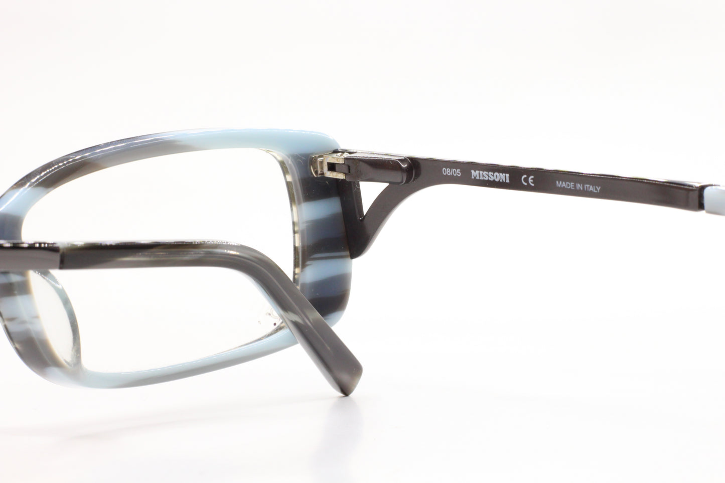 Missoni MI16504 Black Gray Acetate Designer Luxury Italy Eyeglasses -Wo