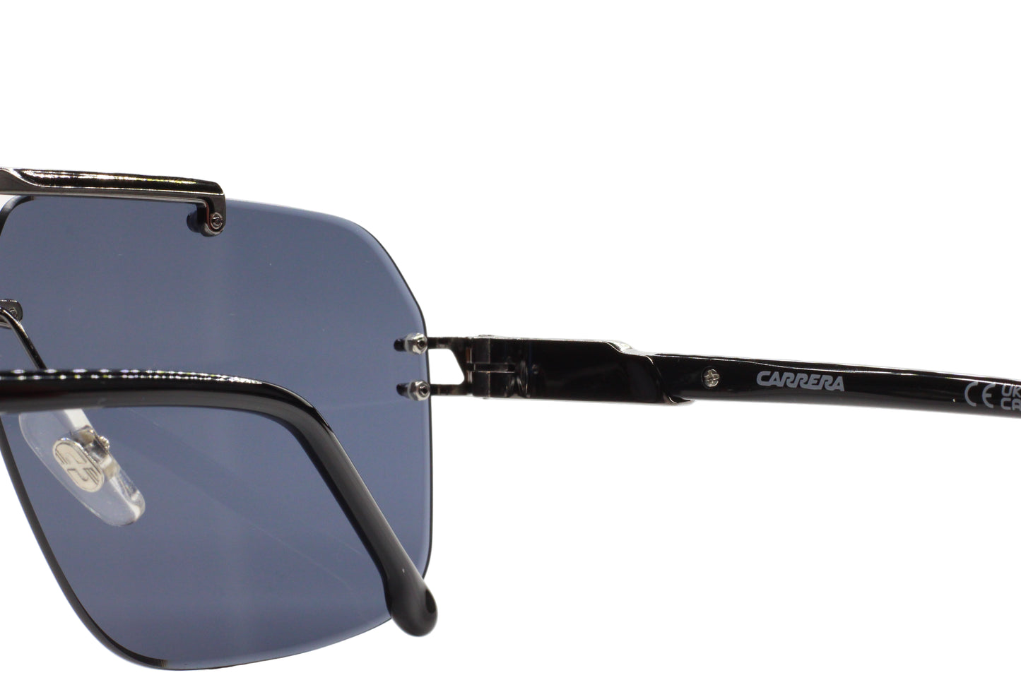 Carrera 1054/S V81IR Ruthenium Grey Rimless Designer Luxury Sunglasses -Ma