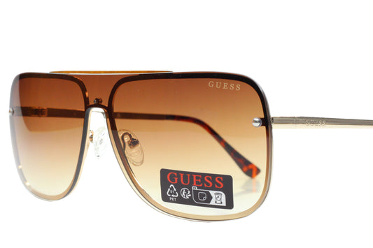 Guess GO00053 32F Bronze Gold Gradient Metal Luxury Italy Sunglasses -Wo