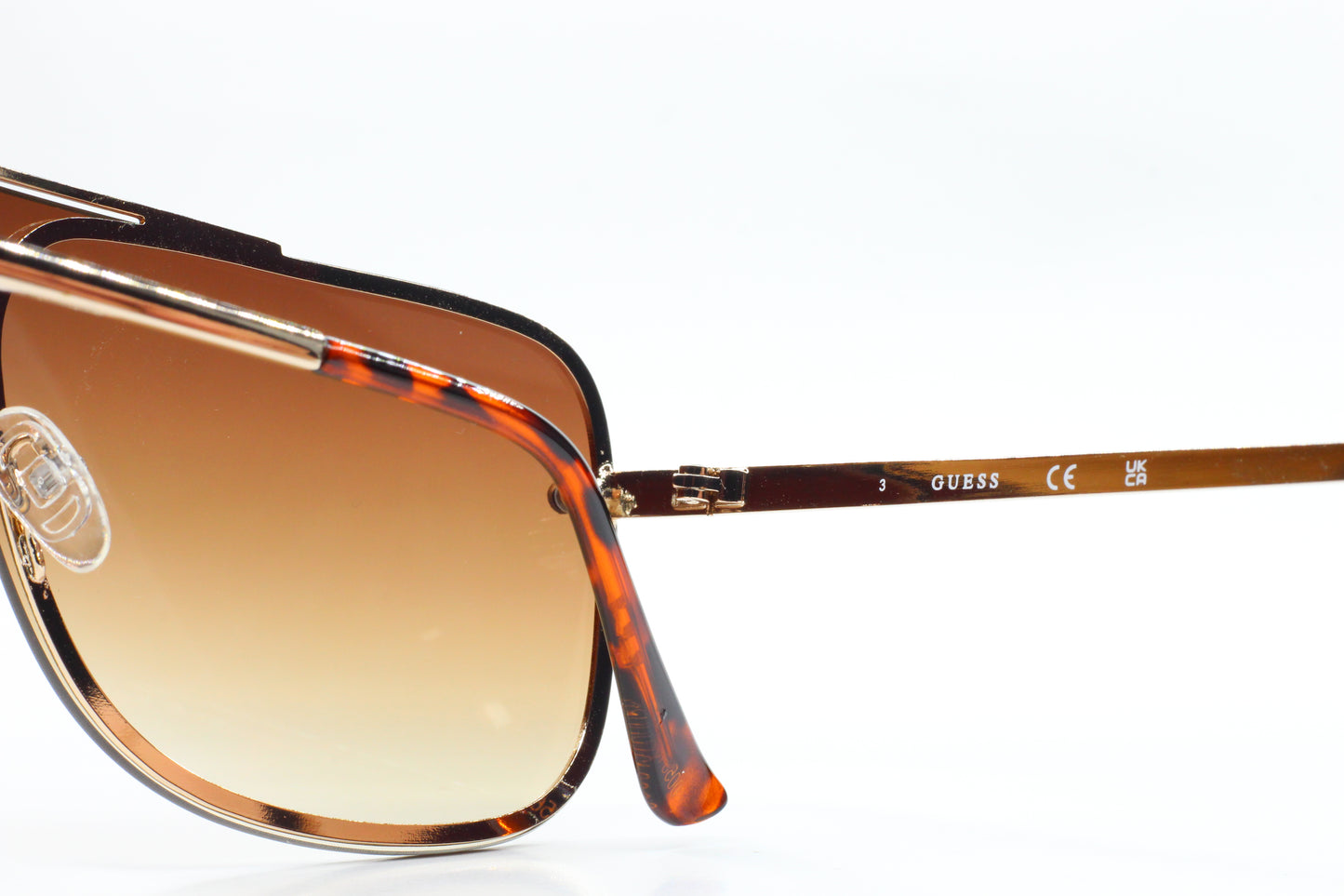 Guess GO00053 32F Bronze Gold Gradient Metal Luxury Italy Sunglasses -Wo