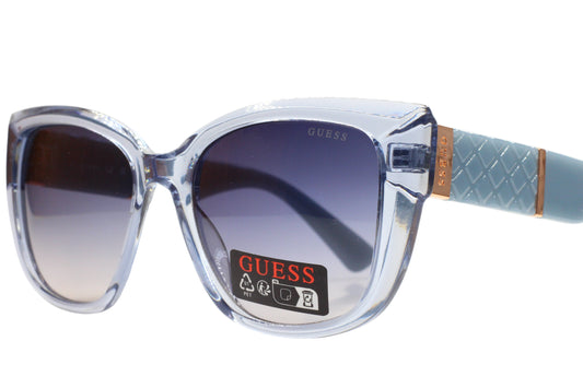 Guess GO00051 84W Crystal Blue Gradient Acetate Luxury Italy Sunglasses -Wo