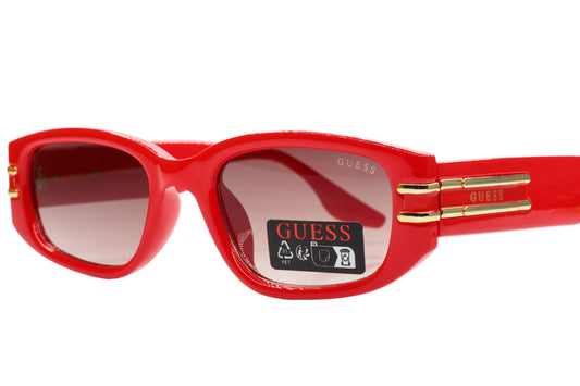 Guess GO00071 66F Red Gold Gradient Acetate Designer Luxury Sunglasses -Wo