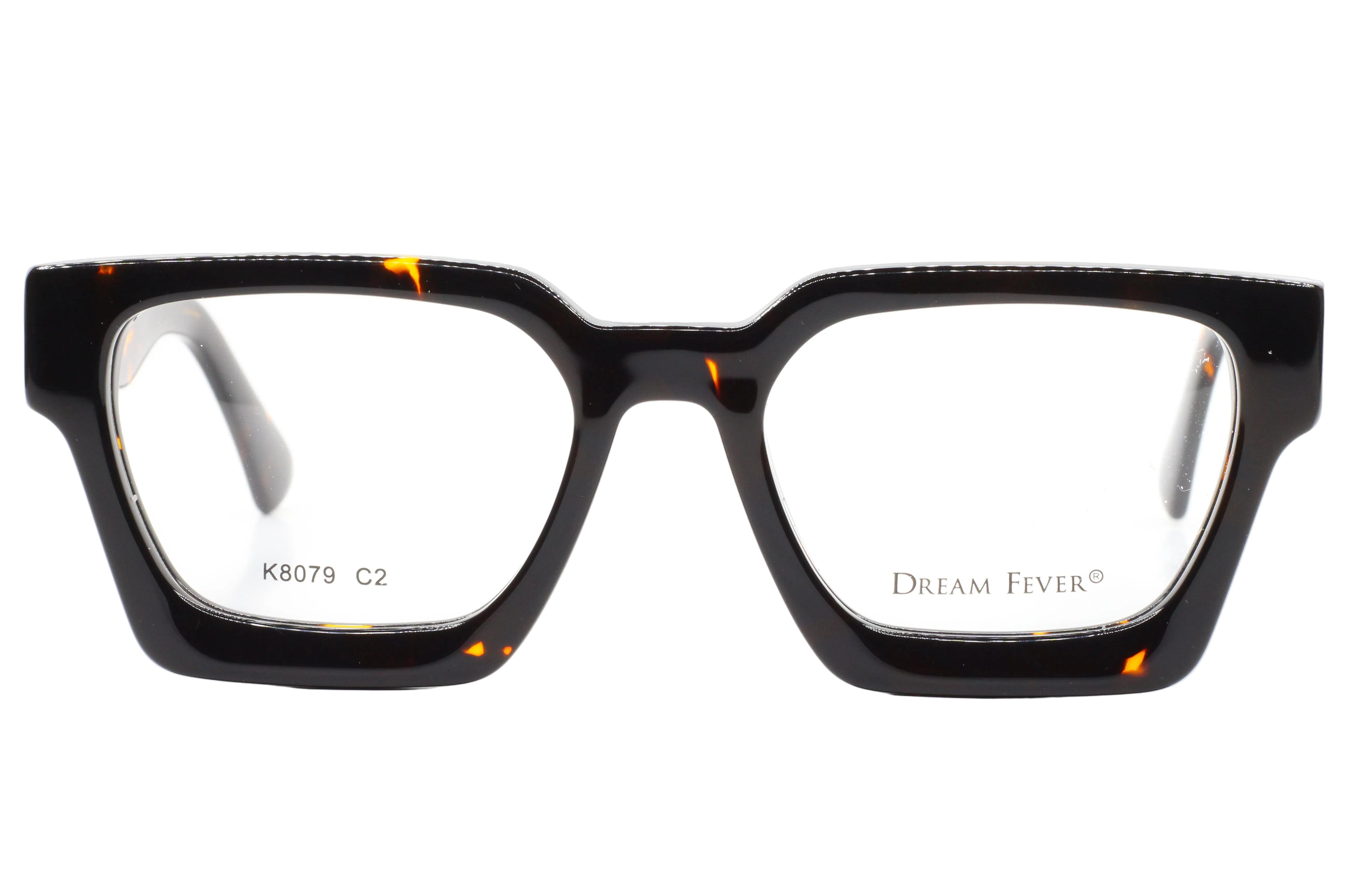 Dream Fever K8079 Brown Tortoise Acetate Designer Eyeglasses Frames 54 ...