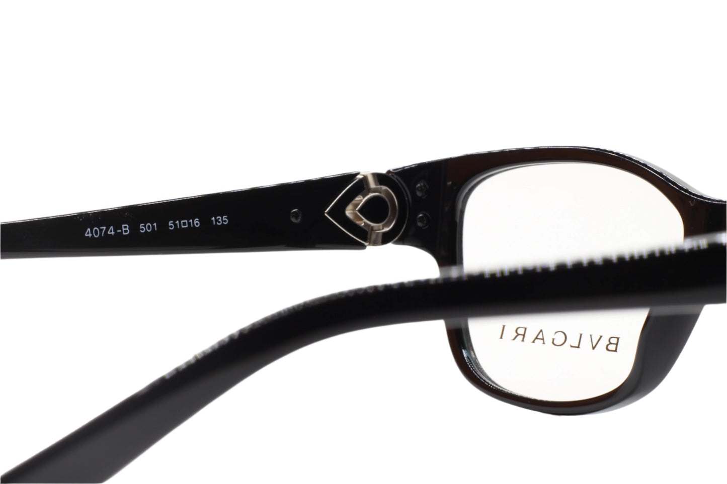 Bvlgari BV4074B 501 Black Emerald Swarovski Crystal Luxury Italy Eyeglasses -Wo Optical Frames ABC Optical Eyeglasses