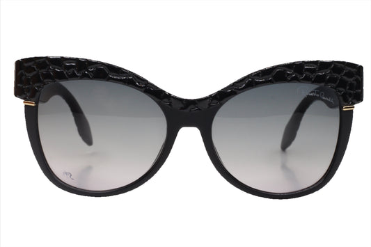 Roberto Cavalli Teti RC740S 01B Black Luxury Italy Sunglasses -Wo 56-16-135 Black Acetate Optical Frames ABC Optical sunglasses