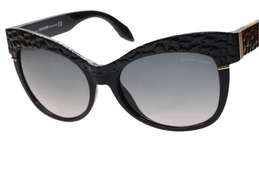 Roberto Cavalli Teti RC740S 01B Black Luxury Italy Sunglasses -Wo Optical Frames ABC Optical sunglasses