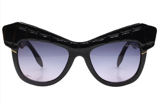 Roberto Cavalli RC750S 01B Black Glossy Gradient Luxury Sunglasses -Wo 54-19-140 Glossy Black Acetate Optical Frames ABC Optical sunglasses