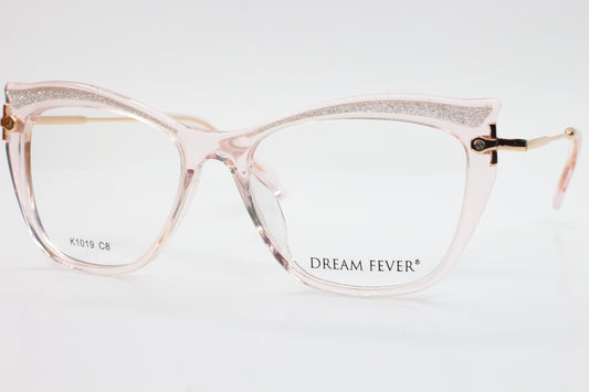 Dream Fever K1019 Crystal Pink Gold Designer Italy Eyeglasses -Wo Optical Frames ABC Optical Eyeglasses