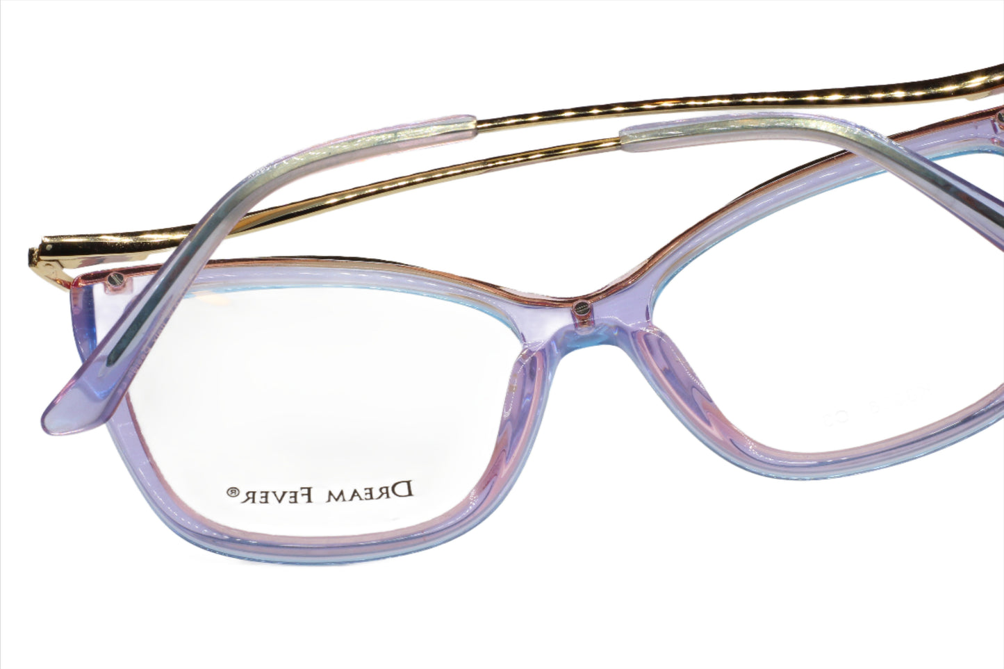 Dream Fever K8028 Purple And Gold Designer Italy Eyeglasses -Wo Optical Frames ABC Optical Eyeglasses