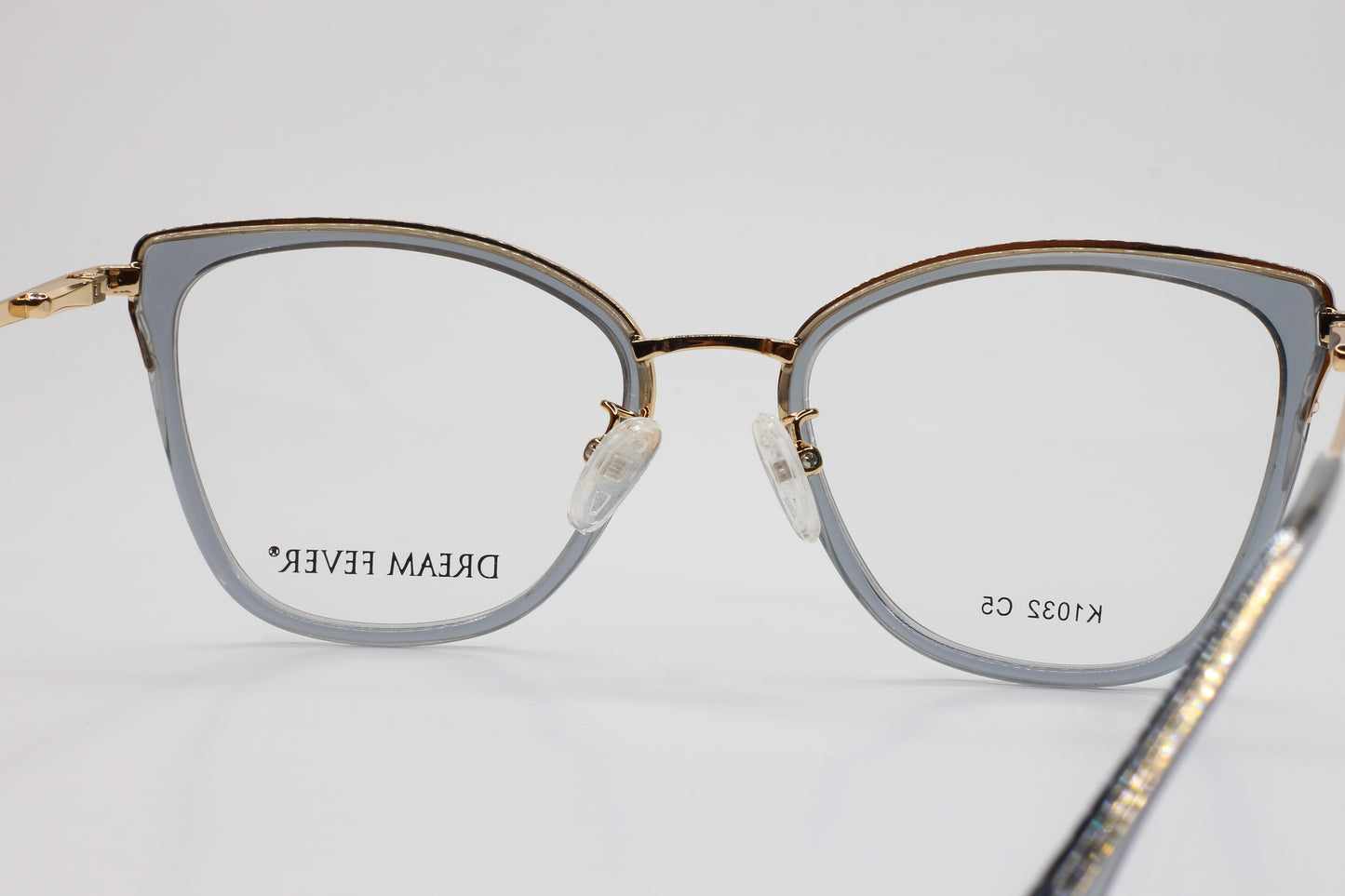 Dream Fever K1032 Crystal Gray Gold Designer Italy Eyeglasses -Wo Optical Frames ABC Optical Eyeglasses