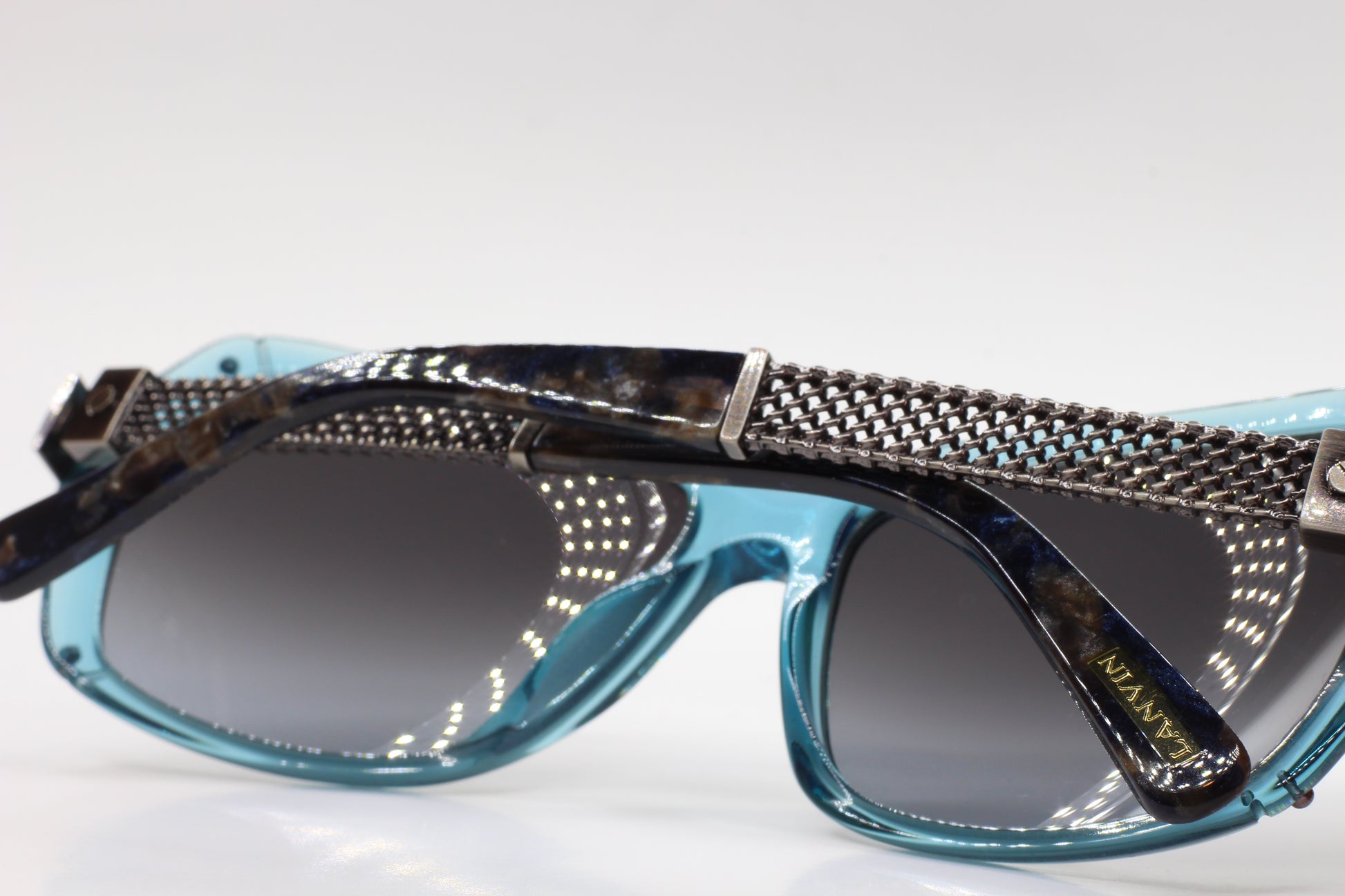 Lanvin SLN550 0V93 Transparent Light Blue Luxury Sunglasses - ABC Optical