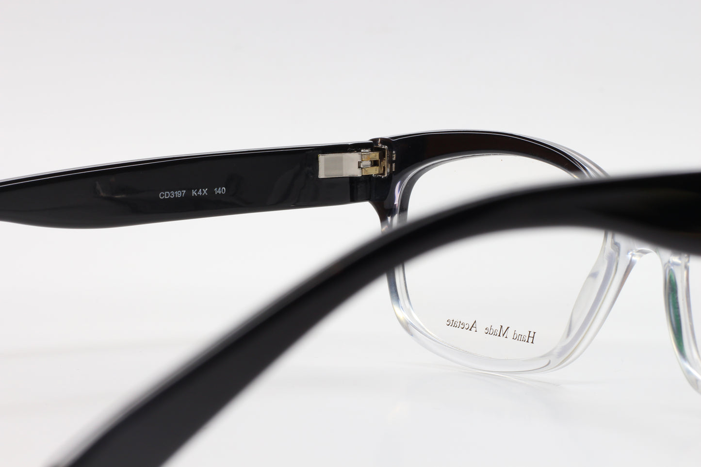 Christian Dior CD3197 K4X Black Clear Acetate Luxury Italy Eyeglasses -Wo Optical Frames ABC Optical Eyeglasses