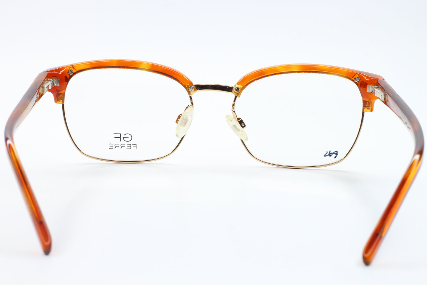 Gianfranco Ferre FF27102 Havana Gold Clubmaster Eyeglasses -Ma Optical Frames ABC Optical Eyeglasses