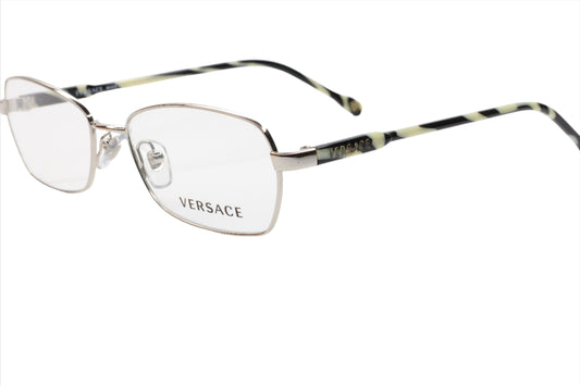 Versace VE1192 1000 Silver Bone White Designer Eyeglasses -Wo Optical Frames ABC Optical Eyeglasses