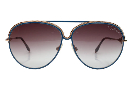 Roberto Cavalli RC721S 28B Tureia Gold Blue Luxury Italy Sunglasses -Wo 62-11-140 Blue Gold Metal Optical Frames ABC Optical sunglasses Women