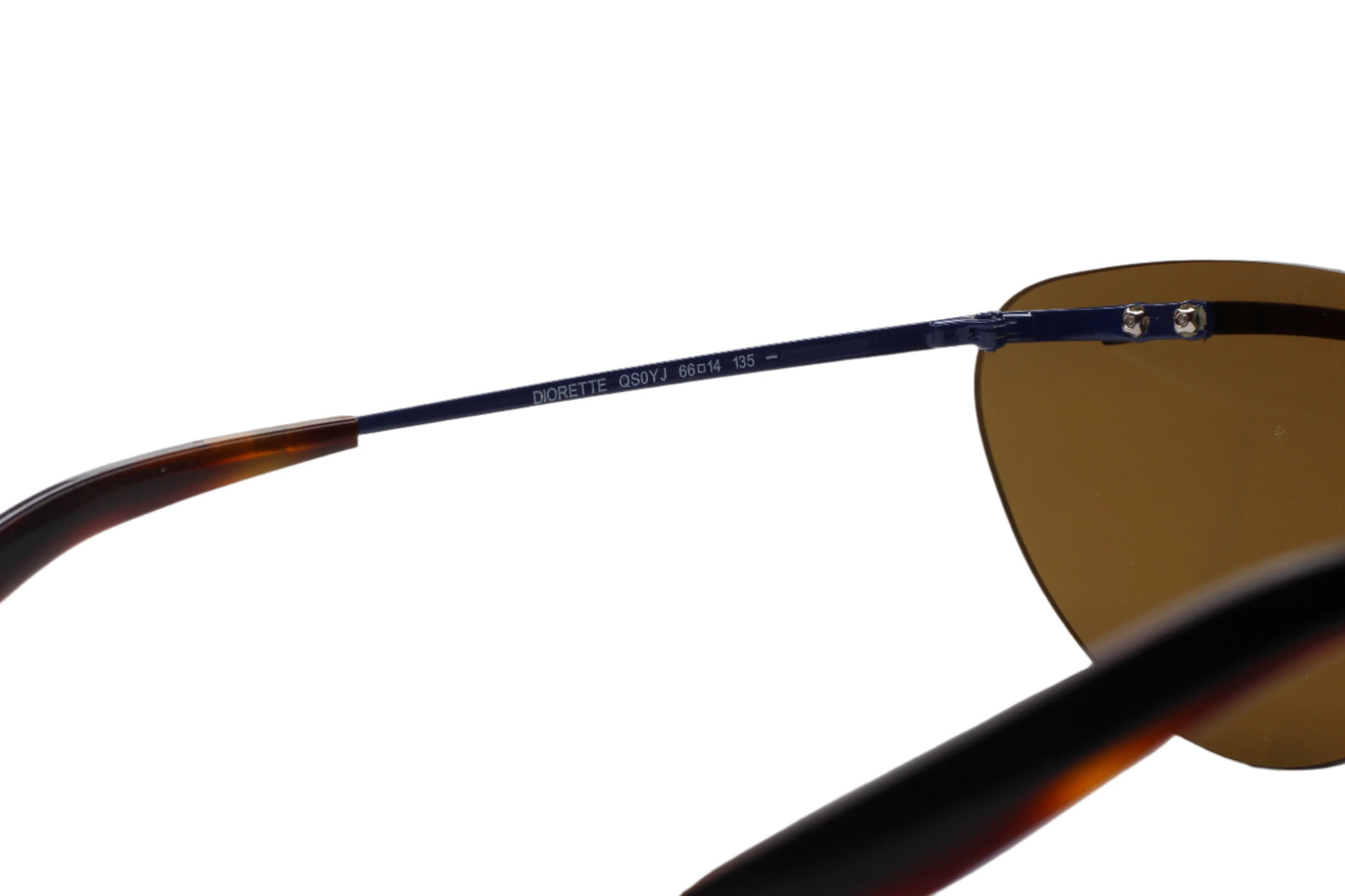 Christian Dior Diorette QS0YJ Navy Blue Rimless Luxury Italy Sunglasses -Wo Optical Frames ABC Optical sunglasses