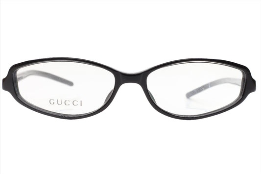Gucci GG2542 807 Polished Black Luxury Italy Eyeglasses -Wo 50-15-135 Polished Black Acetate Optical Frames ABC Optical Eyeglasses