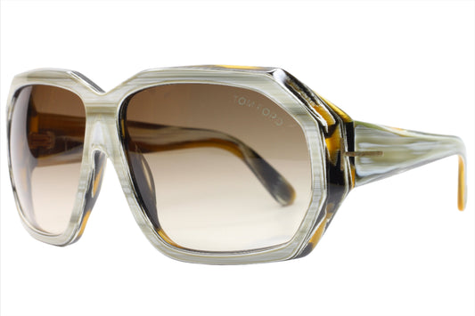 Tom Ford TF266 62F Elise Yellow Havana Luxury Italy Sunglasses -Ma Optical Frames ABC Optical sunglasses
