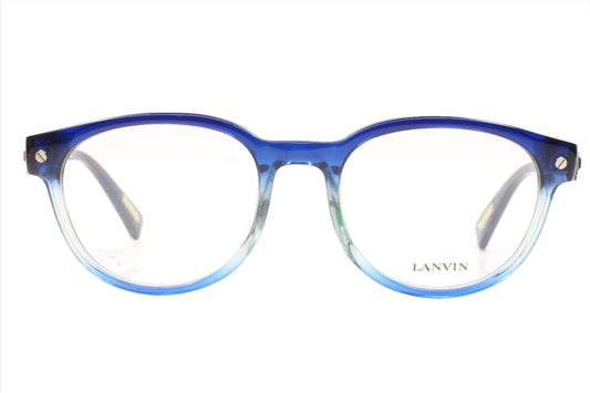 Lanvin VLN519S 0N91 Blue Fade Designer Italy Eyeglasses -Wo 49-19-140 0N91 Blue Fade Acetate Optical Frames ABC Optical Eyeglasses