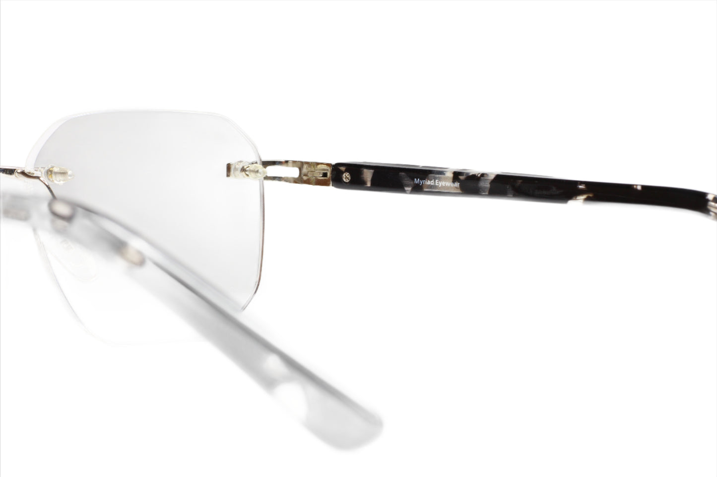 Myriad Eyewear ME25610 Tortoise Gold Rimless Luxury Eyeglasses -Ma Optical Frames ABC Optical Eyeglasses