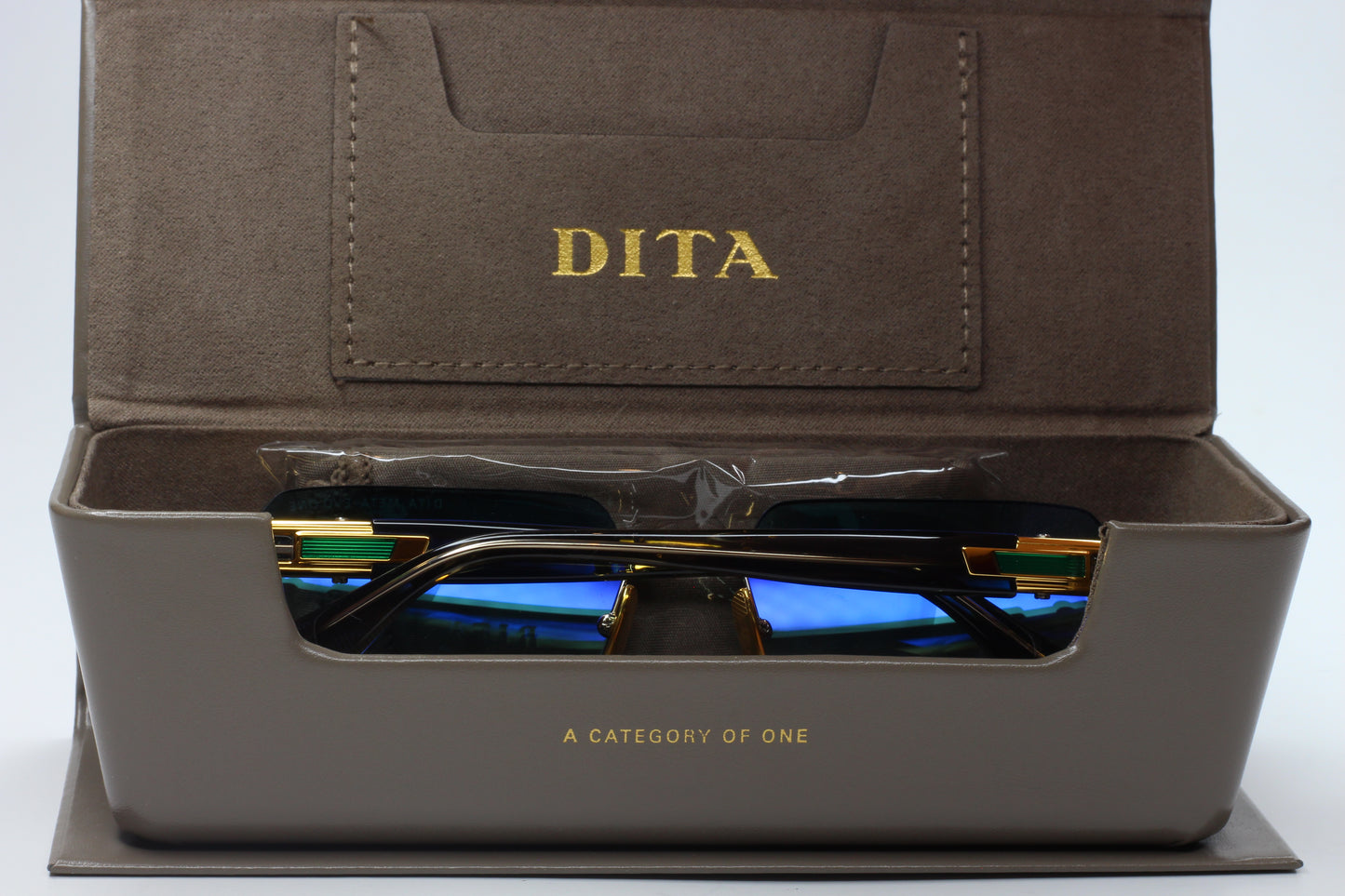 DITA META EVO ONE DTS147-A-03 Yellow Gold Arctic Swirl Sunglasses -Ma Optical Frames ABC Optical sunglasses