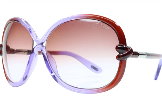 Tom Ford TF185 83Z Sonja Purple Brown Acetate Luxury Italy Sunglasses -Wo Optical Frames ABC Optical sunglasses