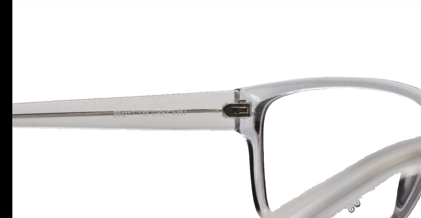 Sierra S363 Crystal Clear Acetate Square Designer Eyeglasses -Ma Optical Frames ABC Optical Eyeglasses