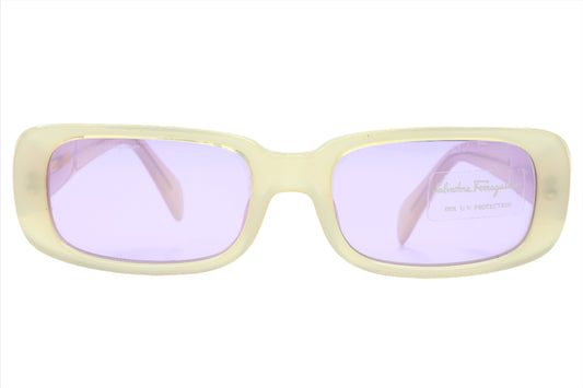 Salvatore Ferragamo SF2033 226/5 Beige Rare Luxury Italy Sunglasses -Wo 52-18-135 Beige Acetate Optical Frames ABC Optical sunglasses