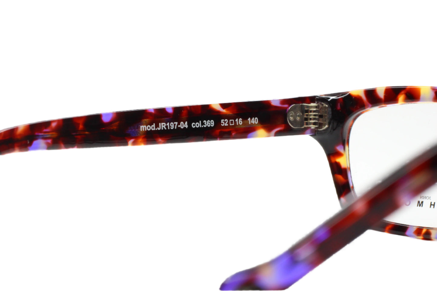 John Richmond JR197-04 col.369 Black Luxury Italy Eyeglasses -Ma Optical Frames ABC Optical Eyeglasses